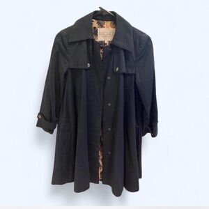 Rachel Roy navy blue, babydoll cape style Coat , excellent condition!